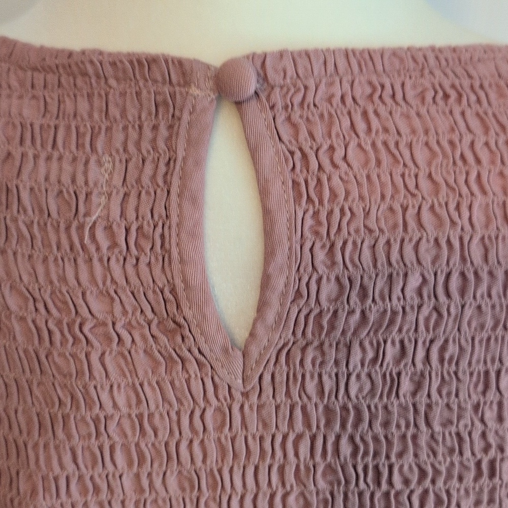 Merokeety Pink Long Sleeve High Waisted Flowy Boho Mini Dress NWT - Picture 9 of 9